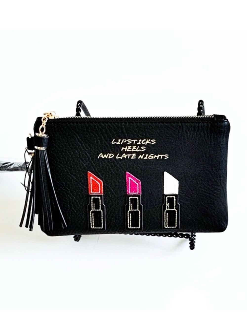 “Lipsticks Heels Late Nights” Shimmer/Sparkled Darling Versatile Bag